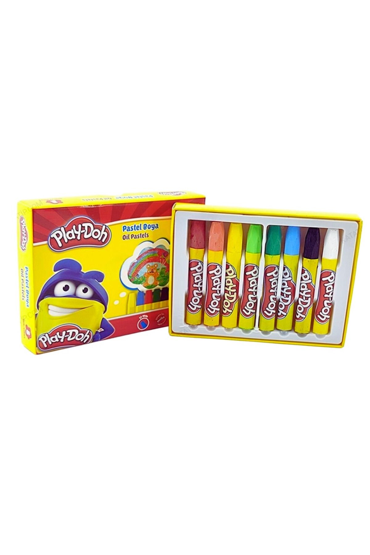 8 Renk Pastel Boya