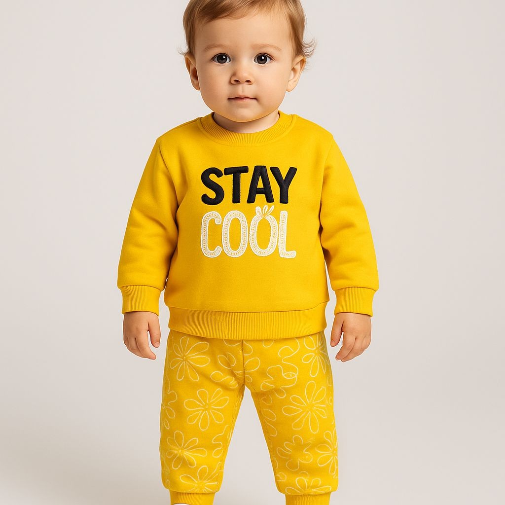 2 İP Stay Cool Baskılı Erkek Bebek Takım 