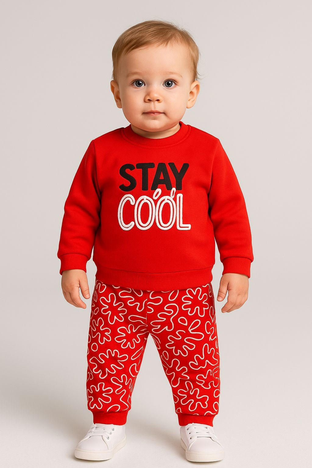2 İP Stay Cool Baskılı Erkek Bebek Takım