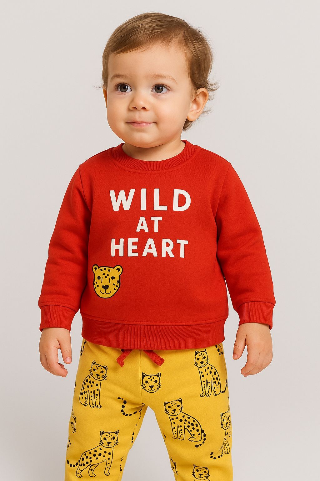 Wild at Heart Baskılı Bebek Takım