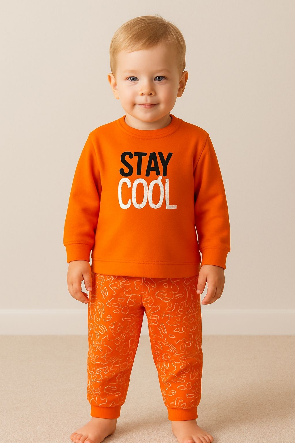 2 İP Stay Cool Baskılı Erkek Bebek Takım