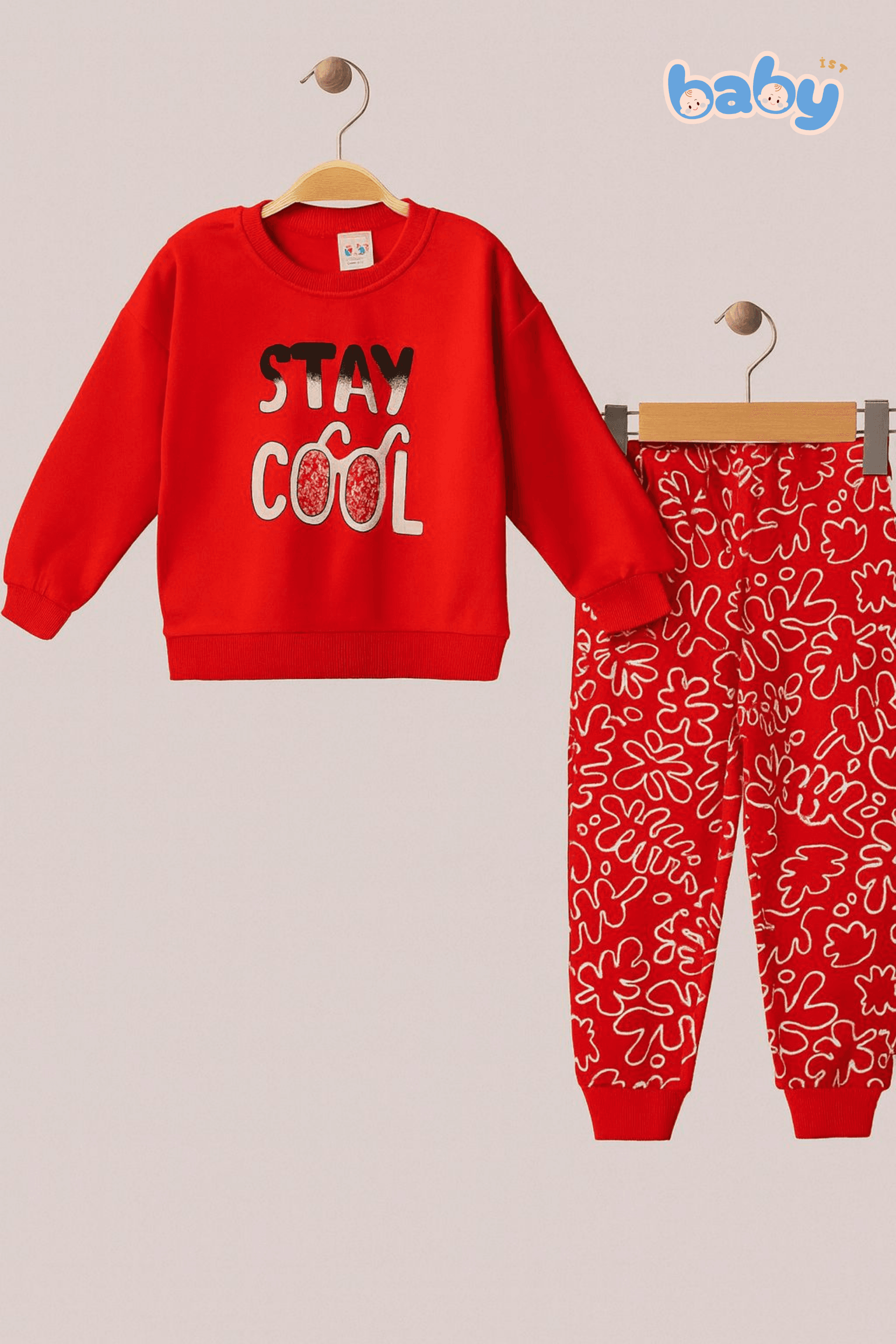 2 İP Stay Cool Baskılı Erkek Bebek Takım