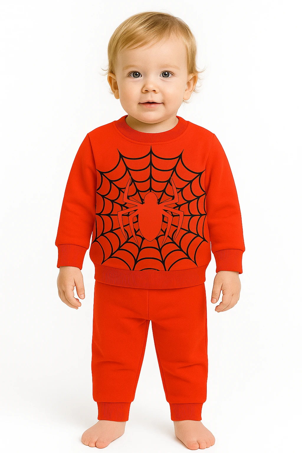 Spiderman Baskılı Bebek Takımı