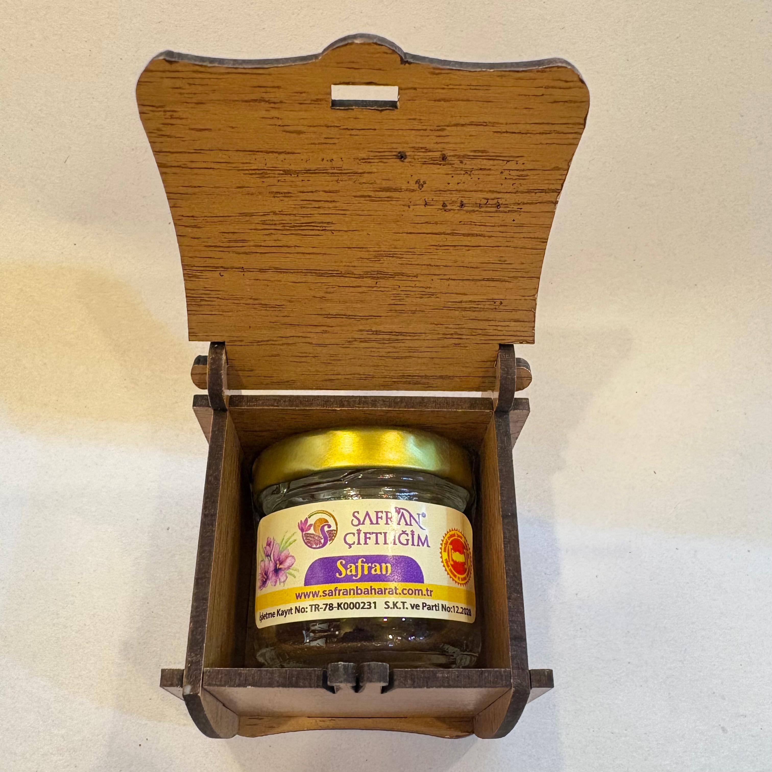 Safranbolu Safranı 1Gr Ahşap Kutulu