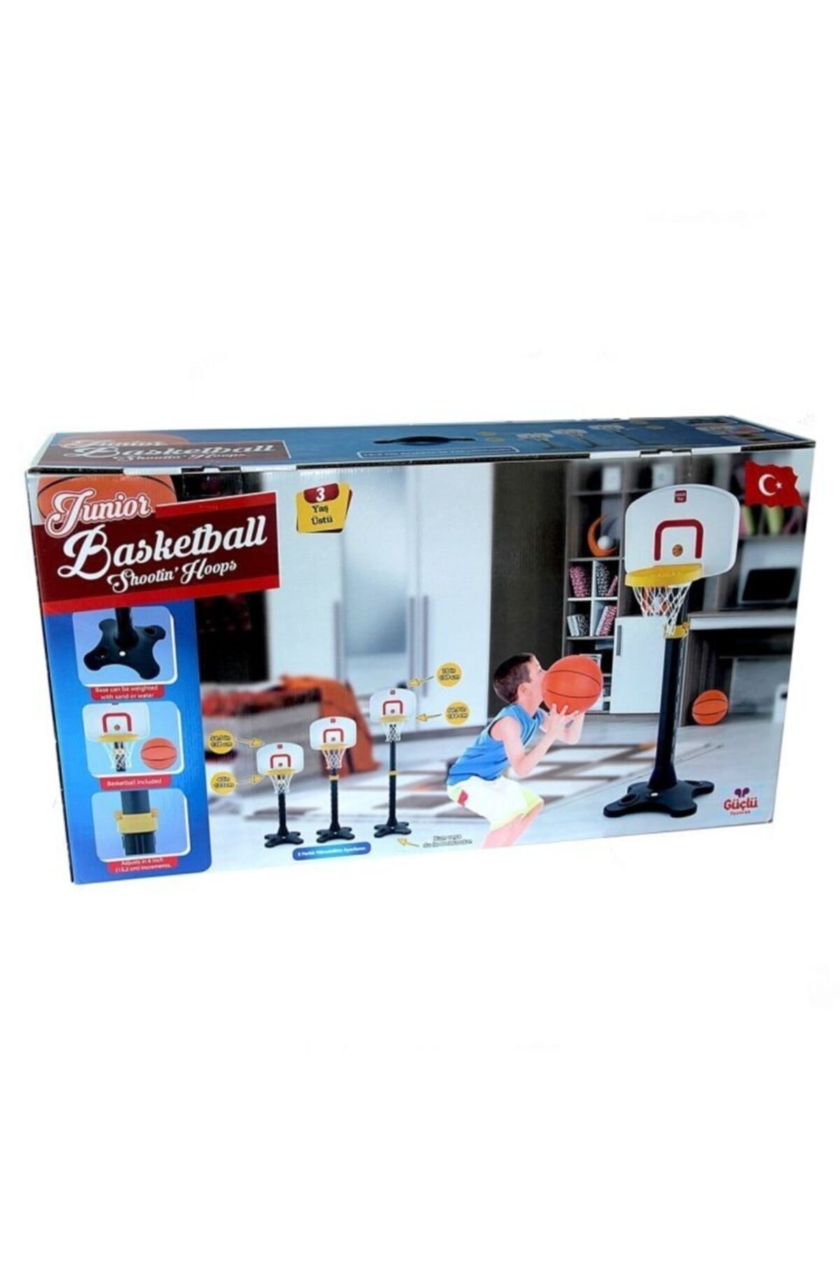 Lüx Dev Ayaklı Ayarlanabilir Çocuk Bebek Spor Oyuncakları Basketbol Potası 78cm - 198cm Ev Bahçe