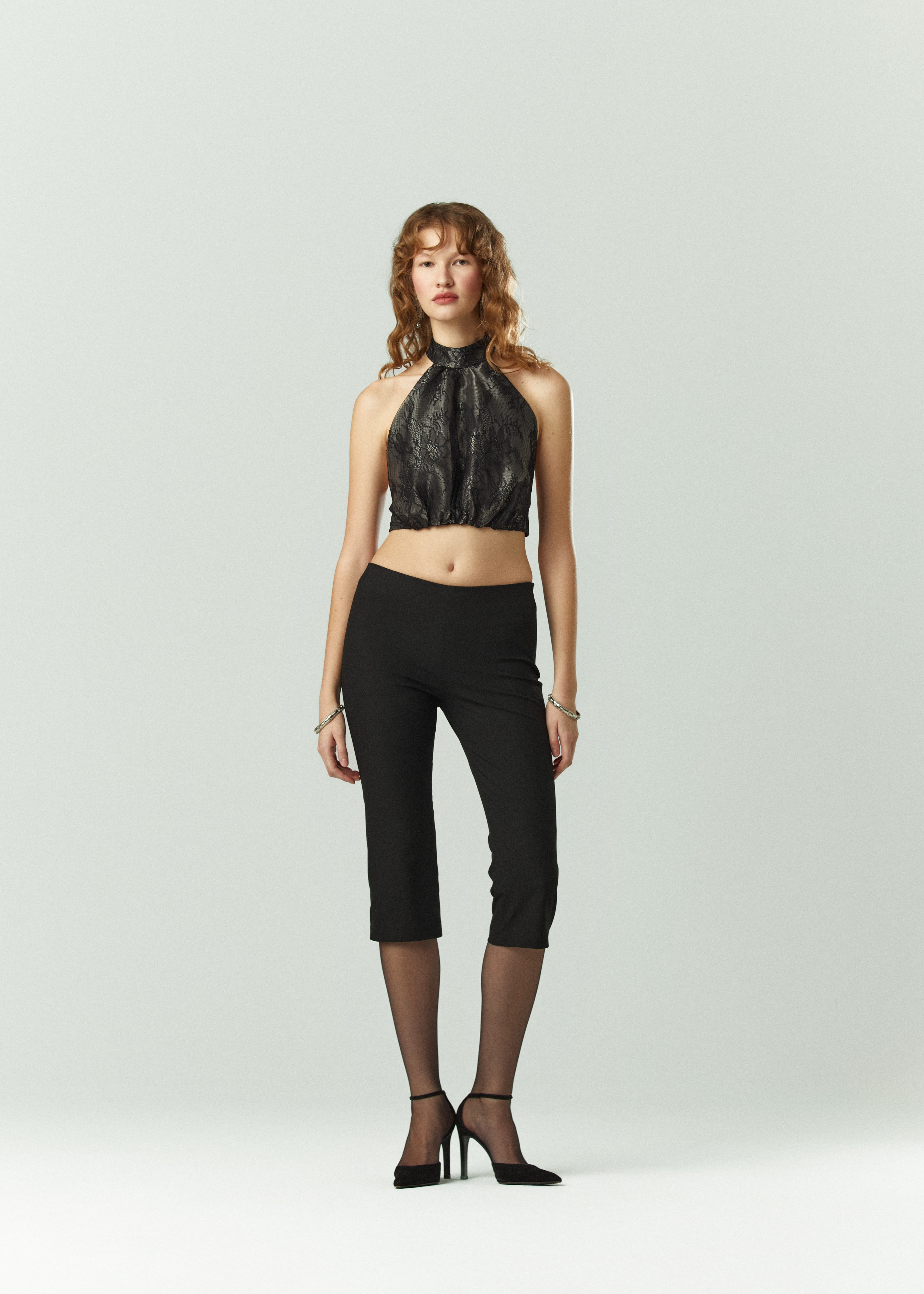 Noir Dantel Top