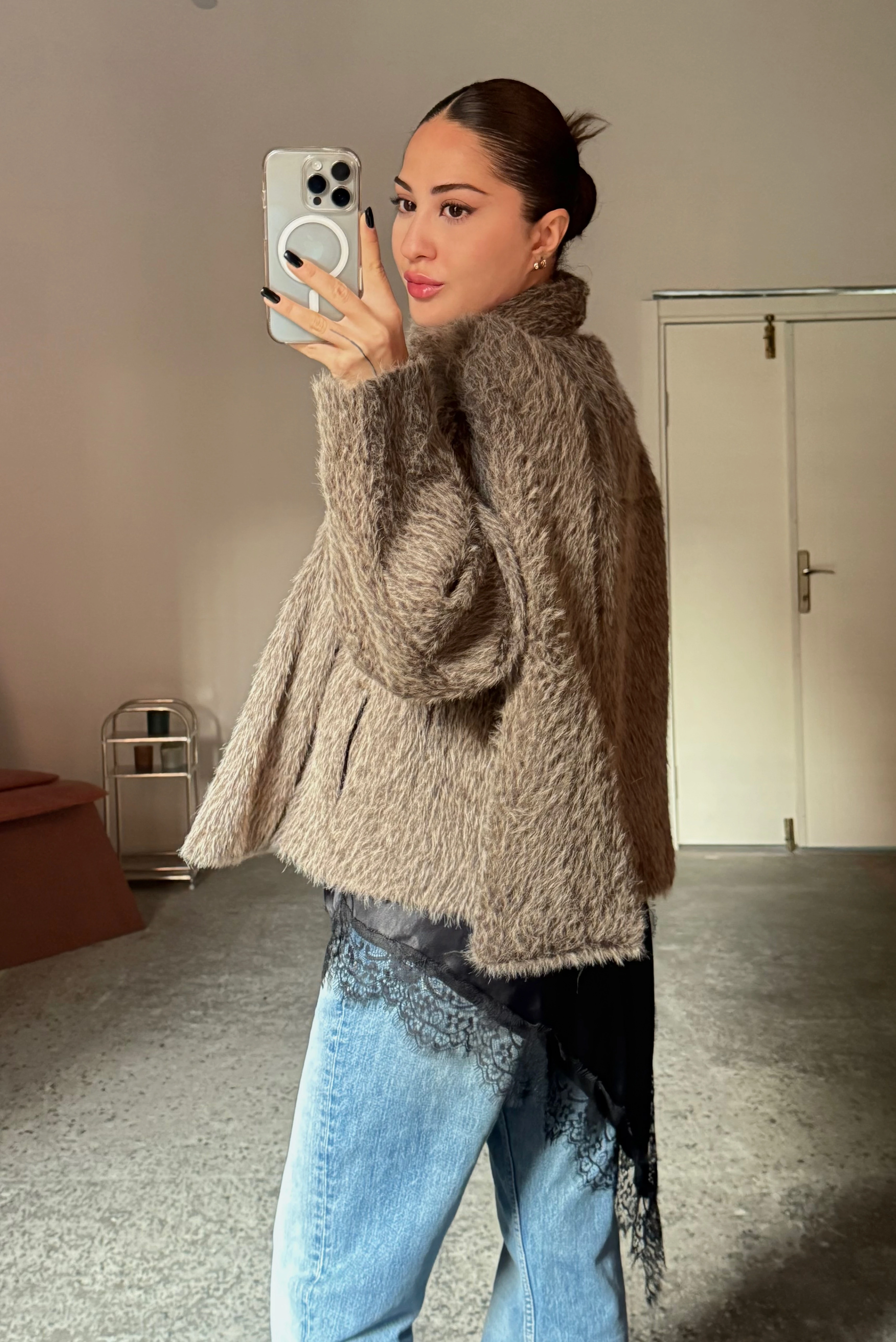 Kürklü, Atkısı Çıkarılabilir Kalın Mont