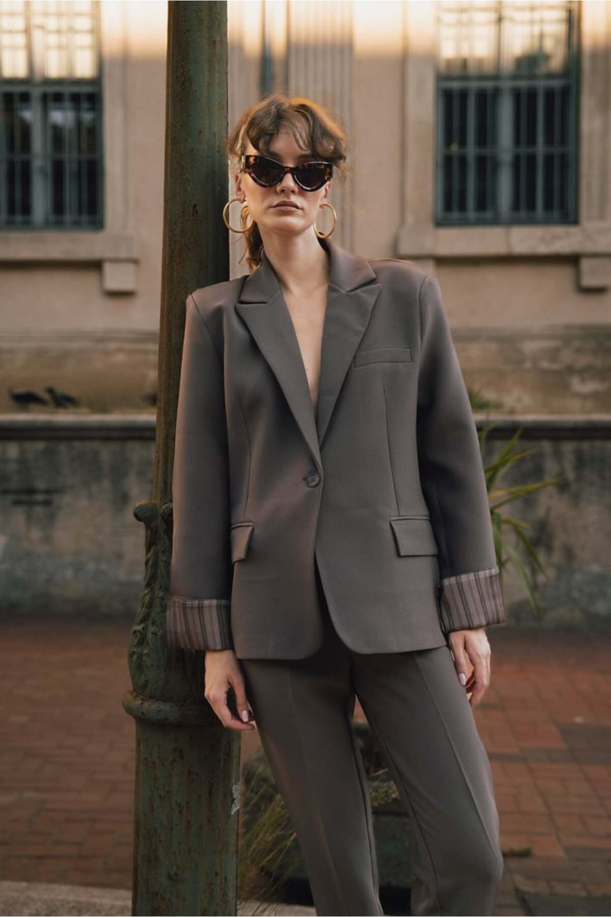 Saten Astarlı Blazer Ceket