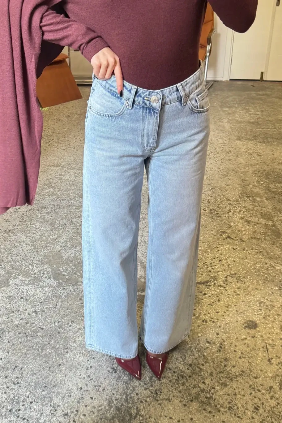 Marry Buz Mavi Wide Leg Jean