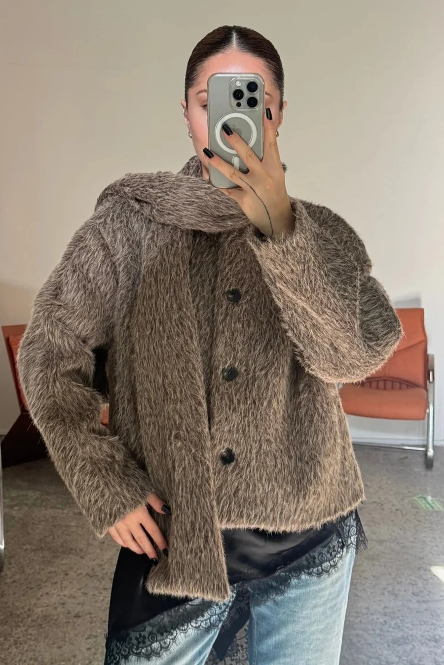 Kürklü, Atkısı Çıkarılabilir Kalın Mont