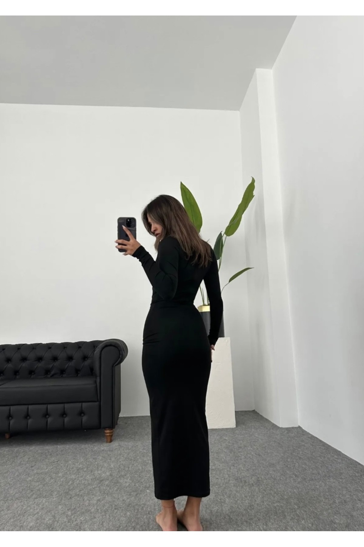 Soft Touch Drapeli Maxi Elbise