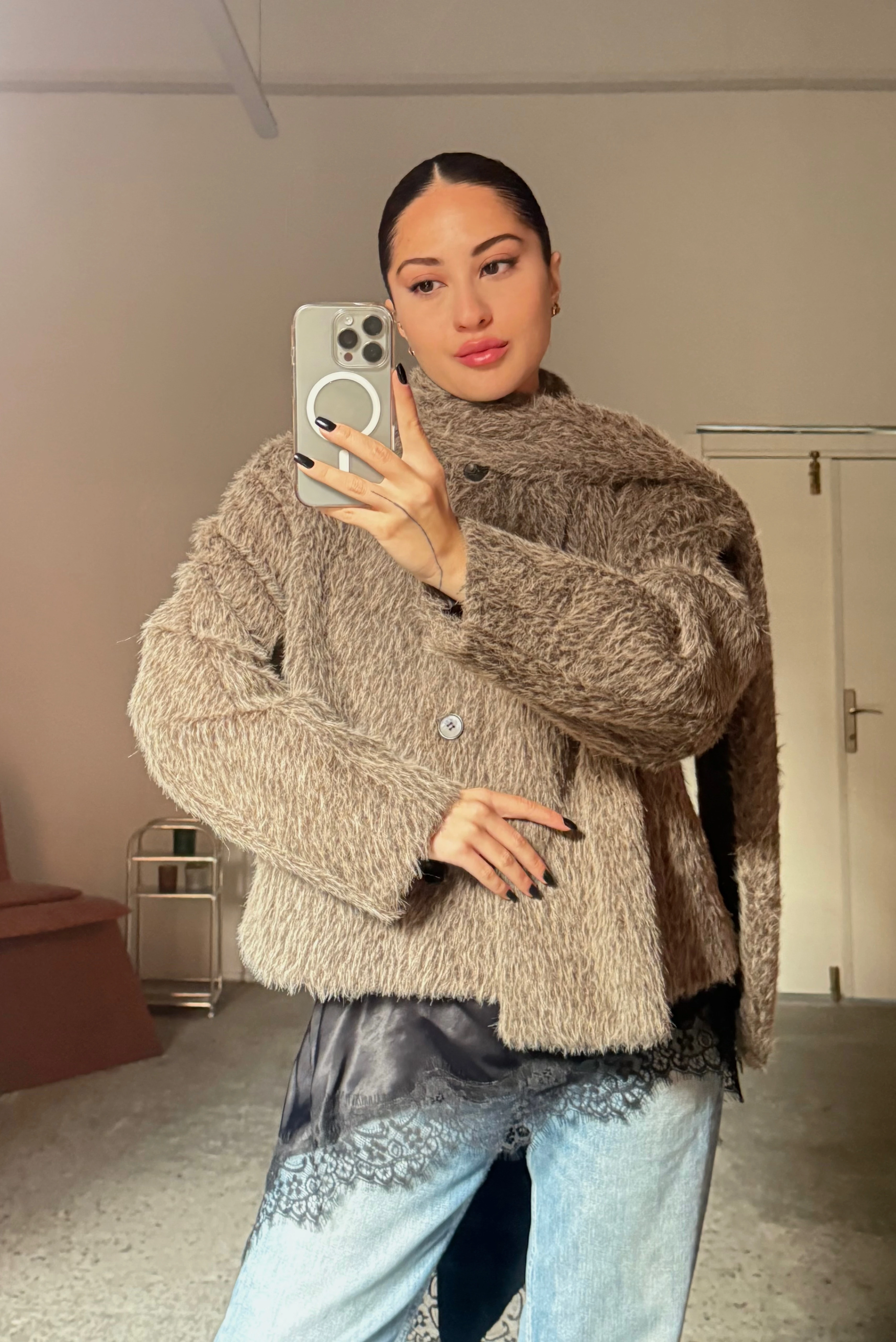 Kürklü, Atkısı Çıkarılabilir Kalın Mont