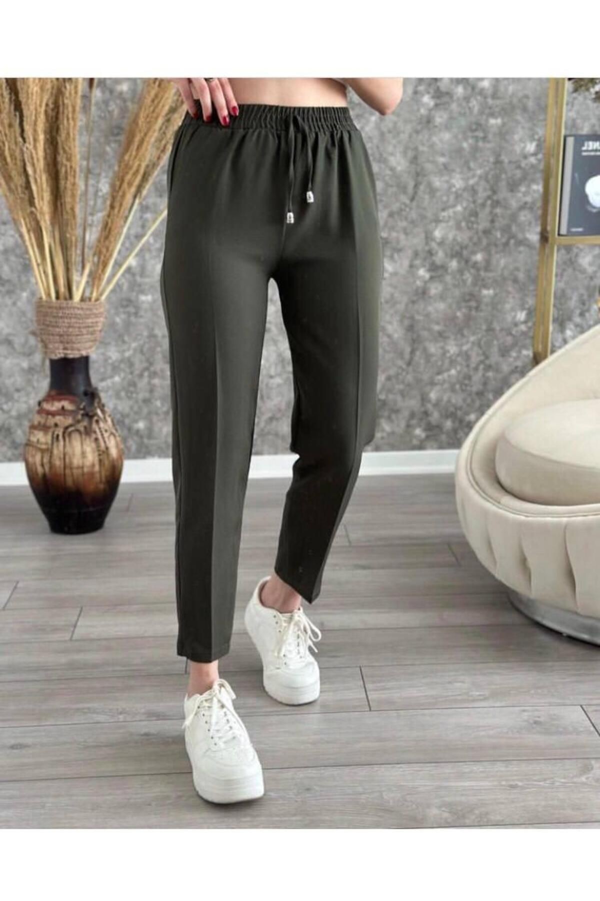 Double Kumaş Premium Bağcıklı Pantolon
