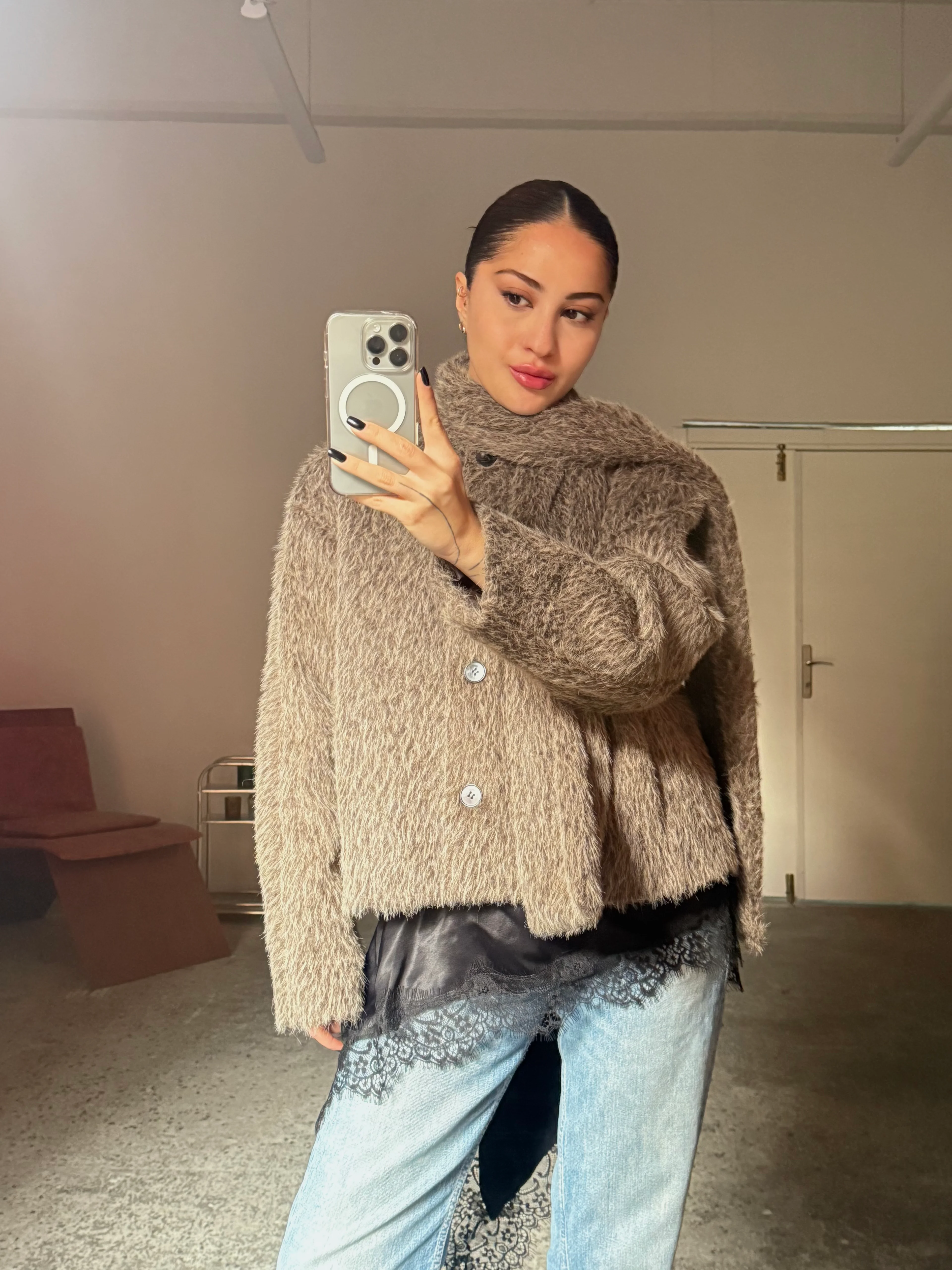 Kürklü, Atkısı Çıkarılabilir Kalın Mont