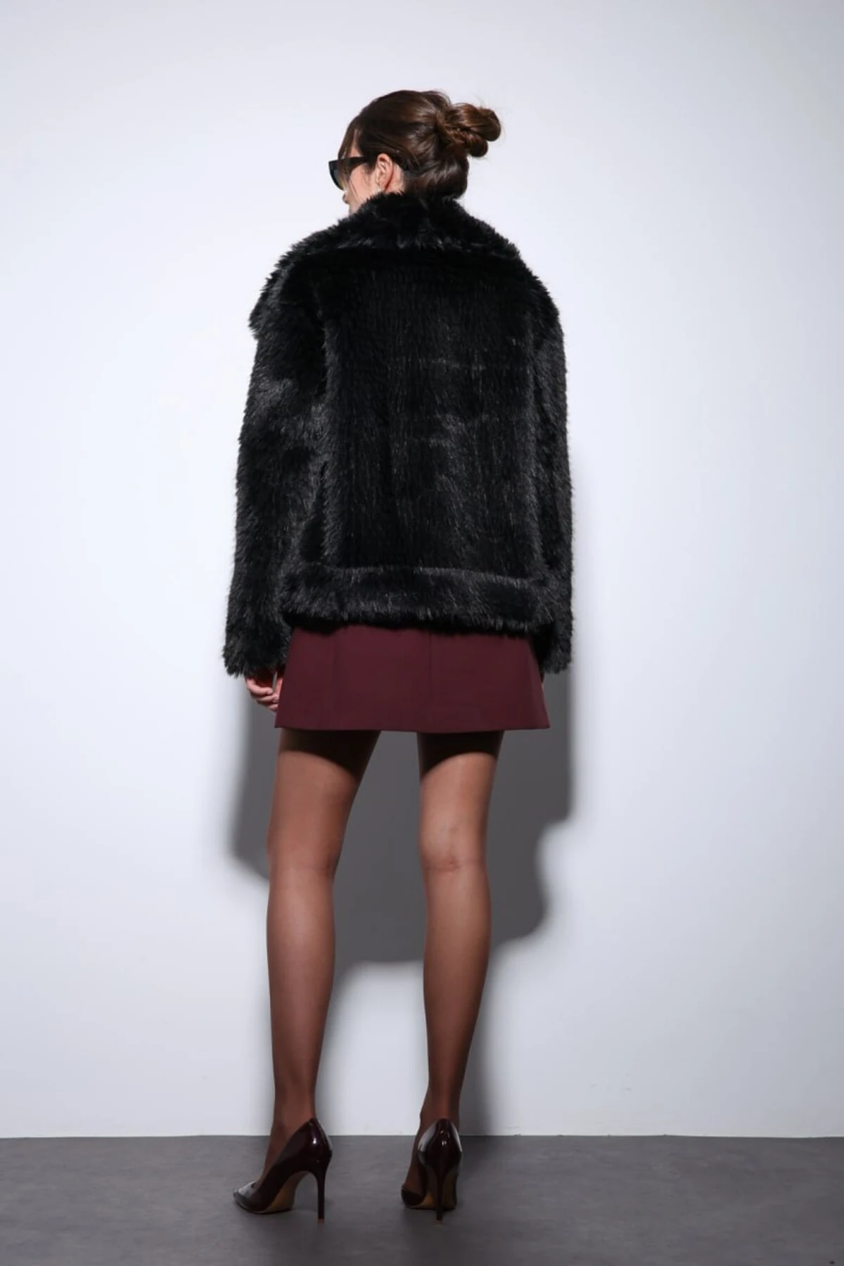 Şal Yaka Özel Dikim Oversize Kürk