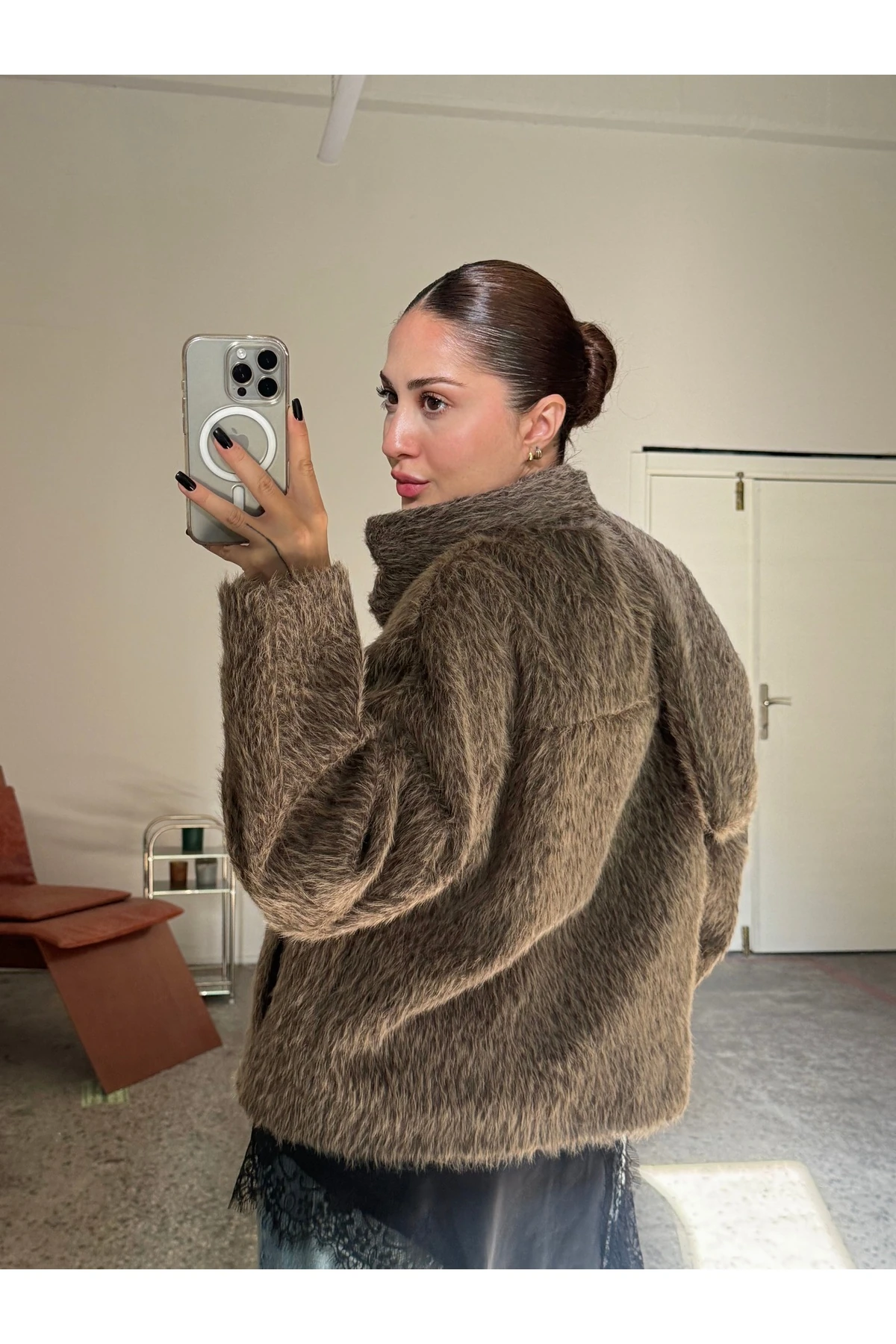 Kürklü, Atkısı Çıkarılabilir Kalın Mont