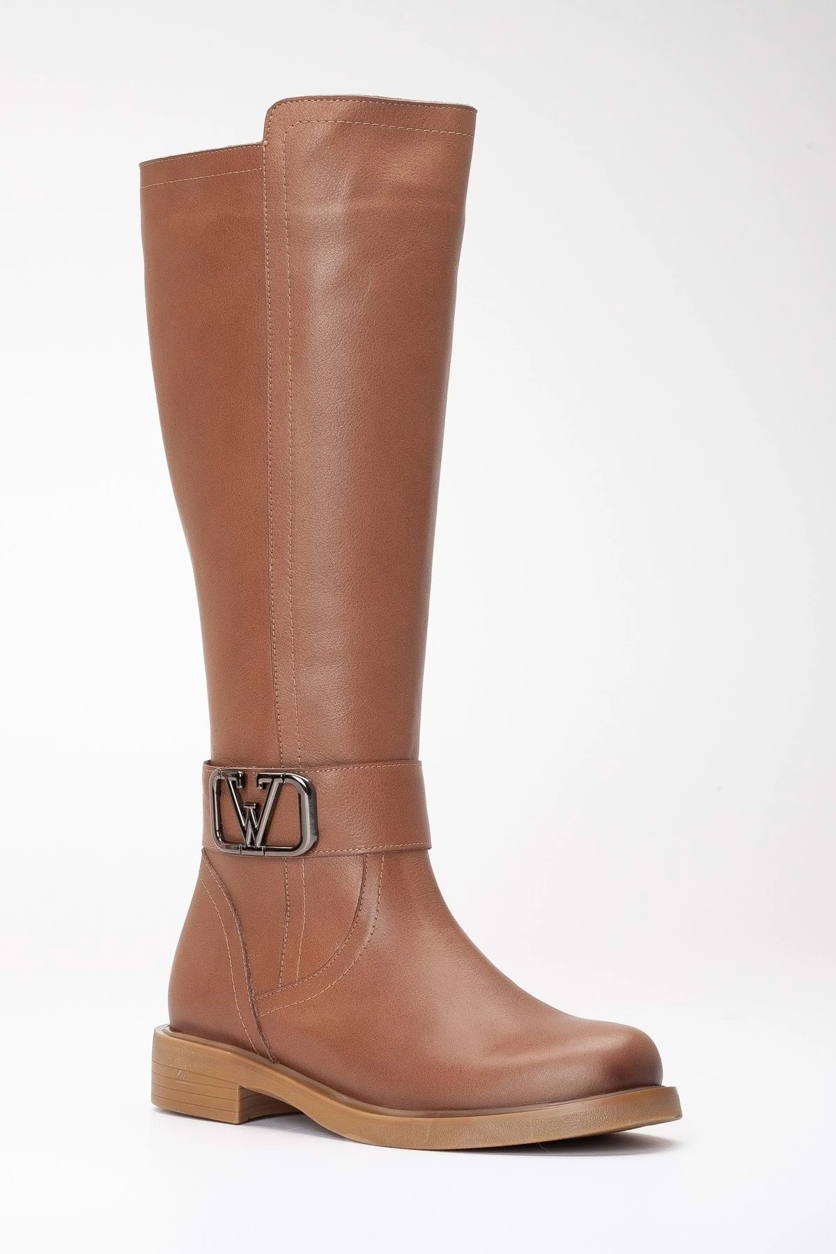 Kadın Hakiki Deri Tokalı Çizme