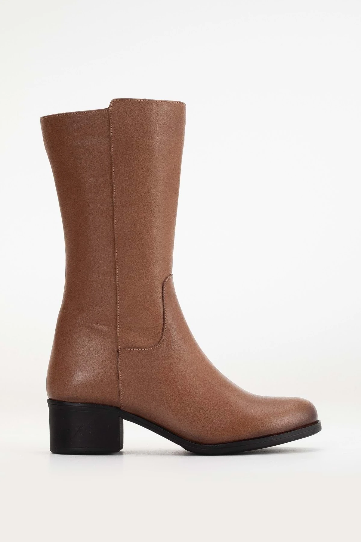 Kadın Hakiki Deri Klasik Fermuarlı Çizme