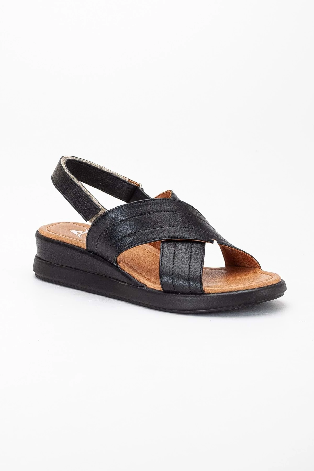 Kadın Hakiki Deri Arkası Cırtlı Sandalet