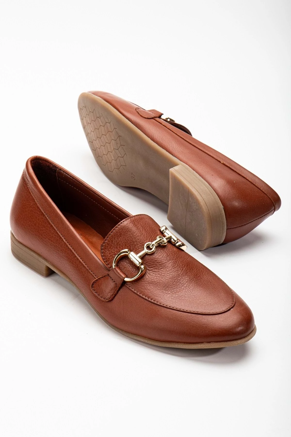 Kadın Hakiki Deri Tokalı Babet - SIERRA