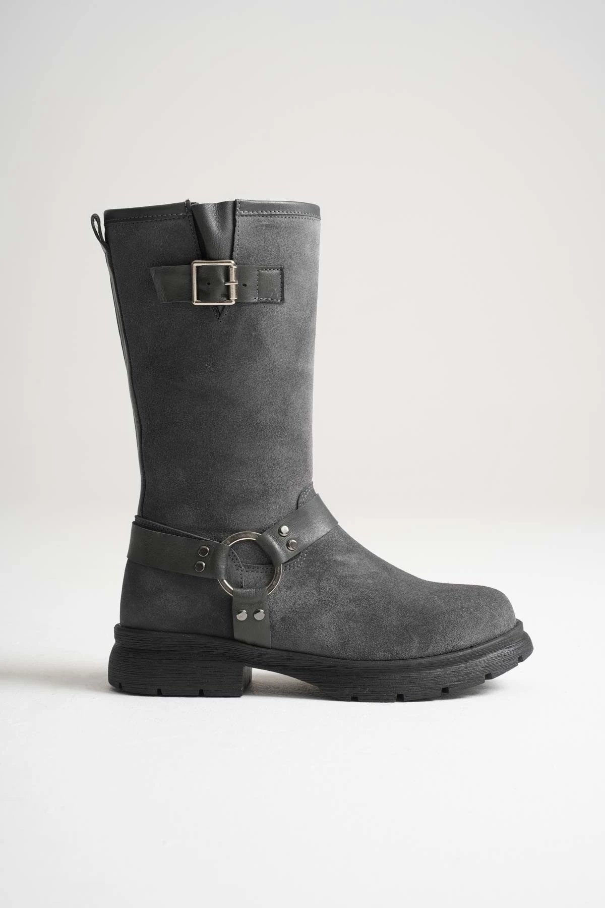 Kadın Hakiki Deri Aksesuar Detaylı Binici Çizme