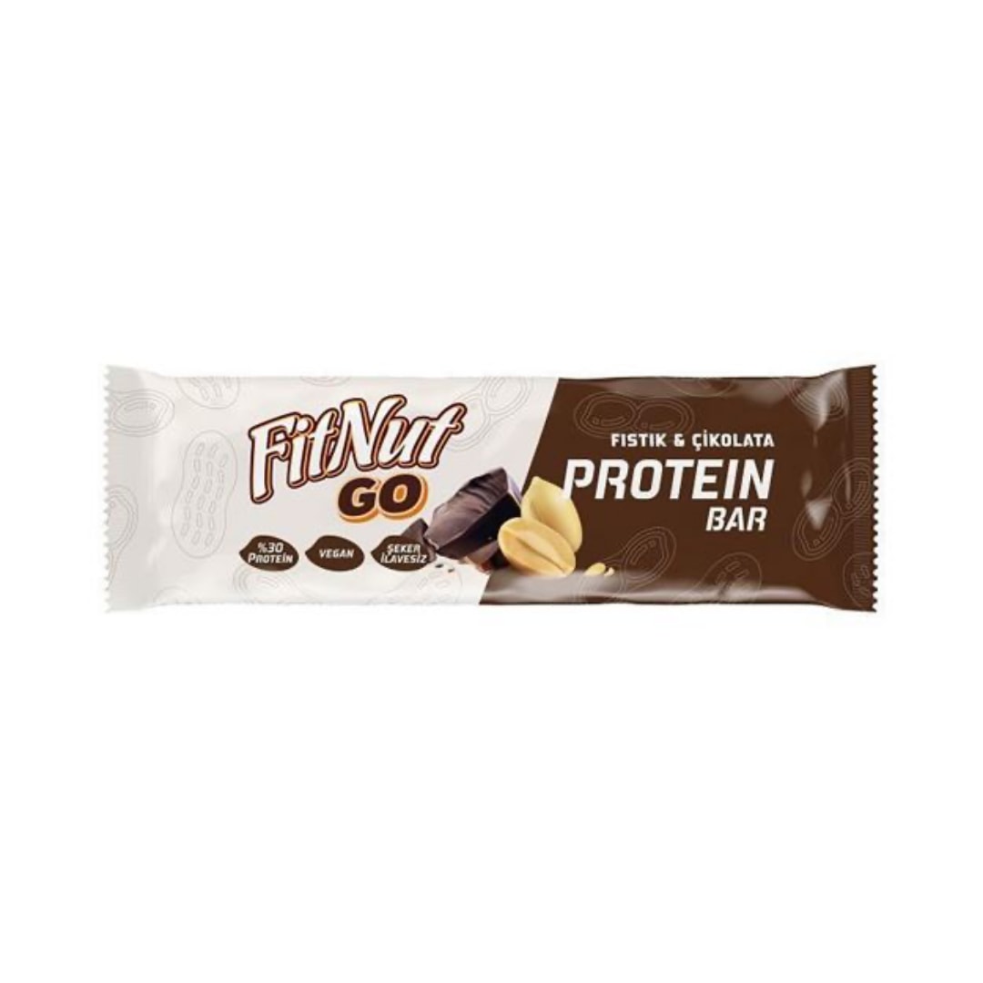 FİTNUT GO PROTEIN BAR FISTIK&ÇİKOLATA 40G