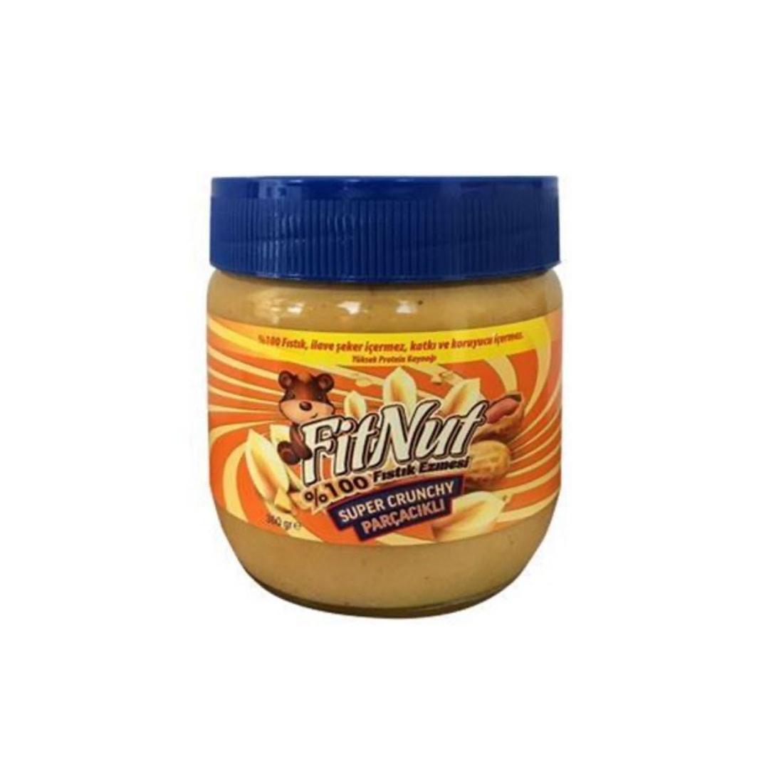 CRUNCHY FİTNUT FISTIK EZMESİ (PARÇACIKLI-NET 360 GR)