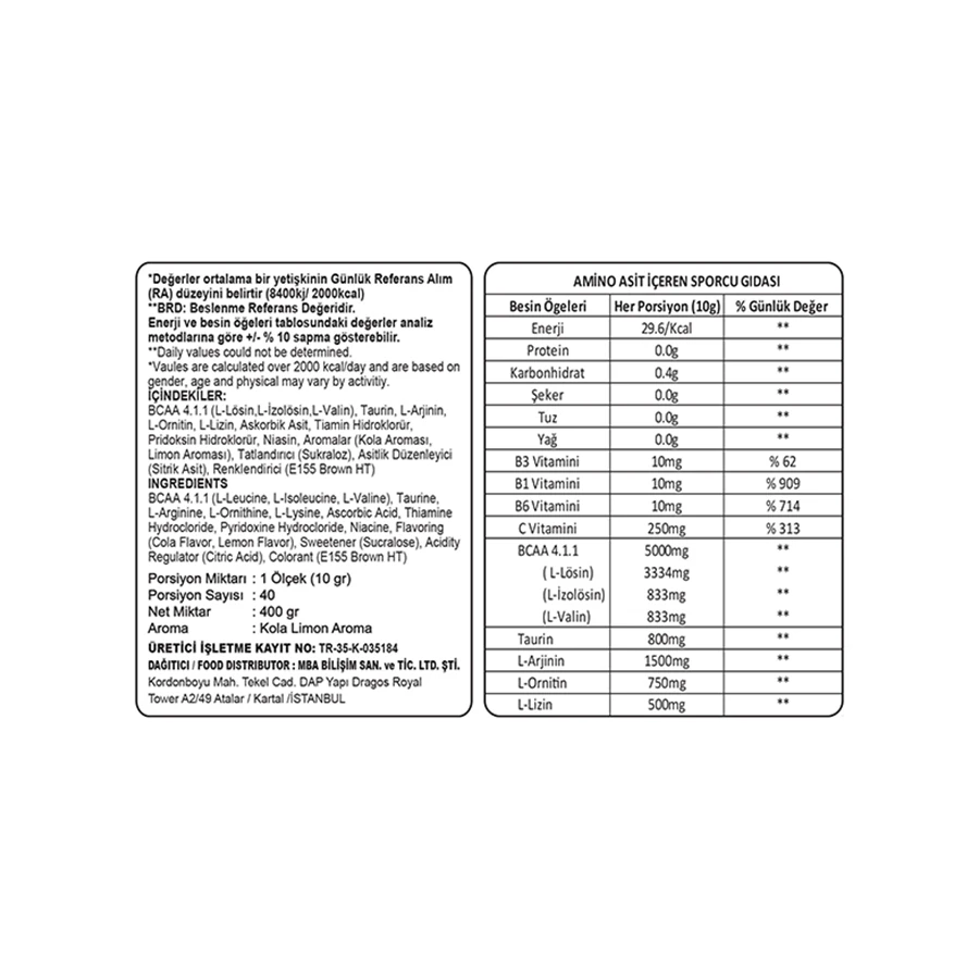 SWISS BCAA GROWTH 8500