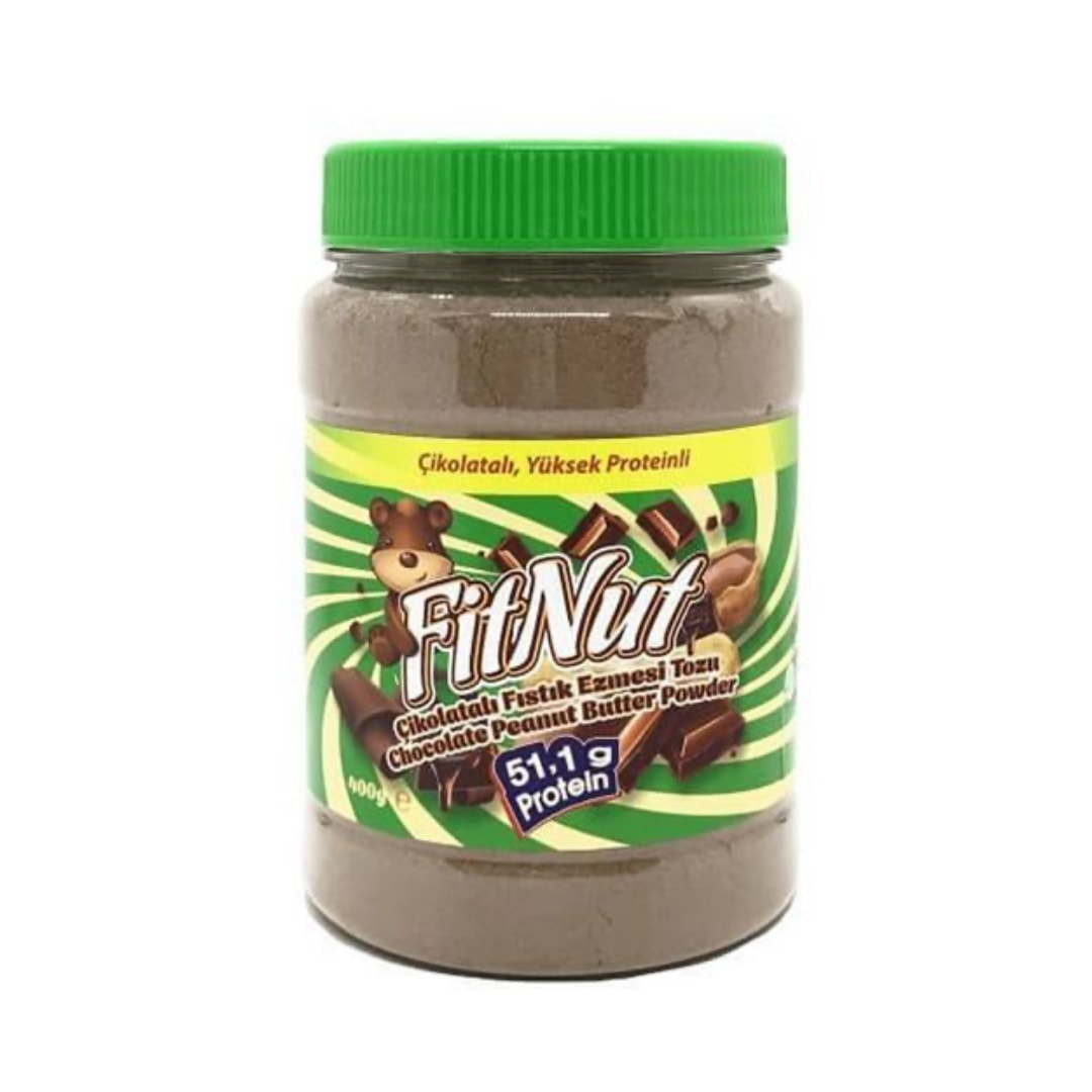 FİTNUT YÜKSEK PROTEİNLİ ÇİKOLATALI FISTIK EZMESİ TOZU (400GR)