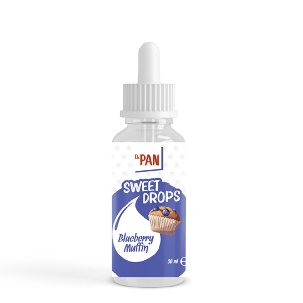Dr.Pan Sweet Drops Blueberry Muffin (Yabanmersini aromalı sıvı Tatlandırıcı-30ml)