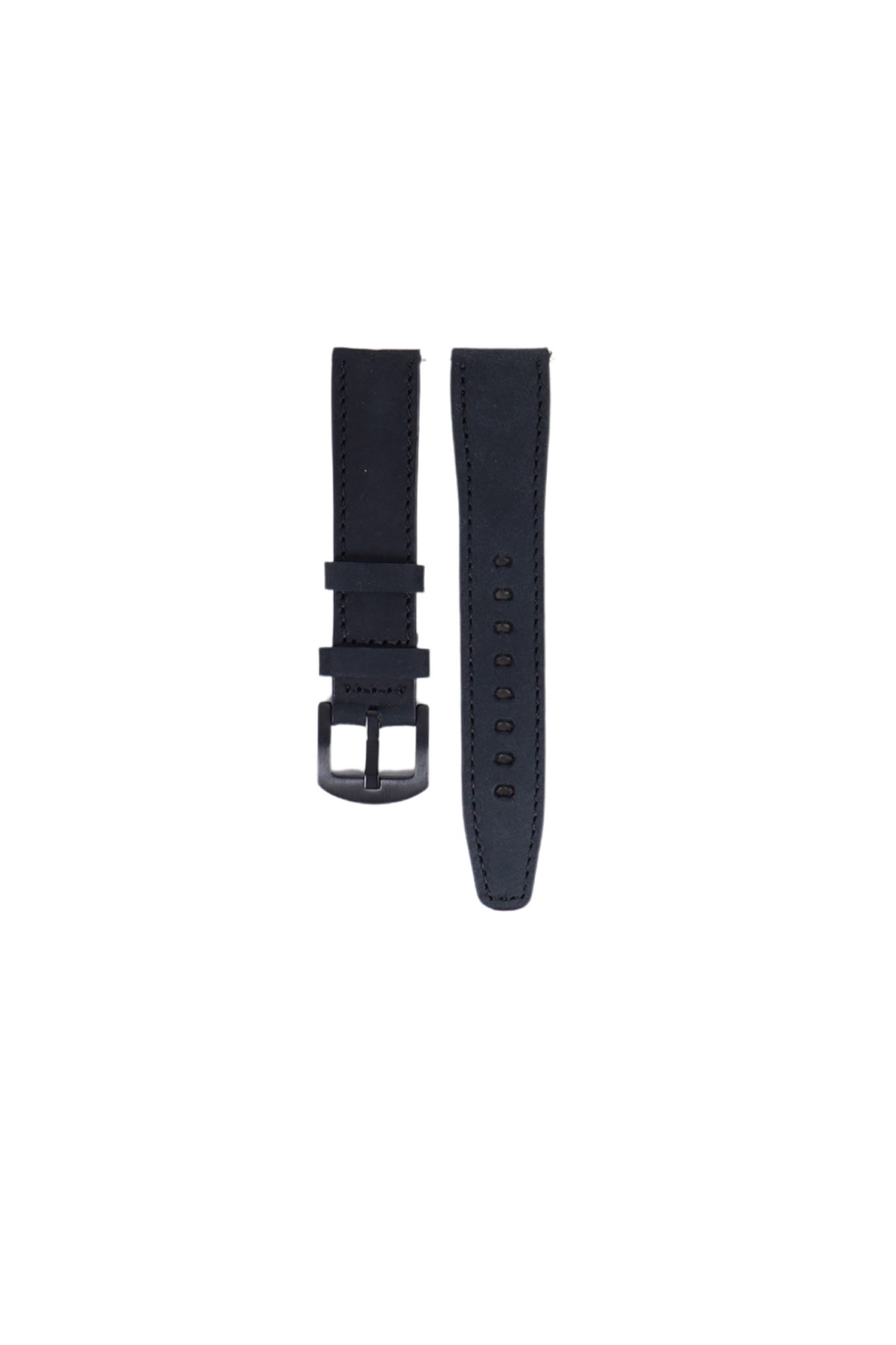 Fro LW38-43 20 mm Hakiki Deri Spor Siyah Kordon Silver Toka