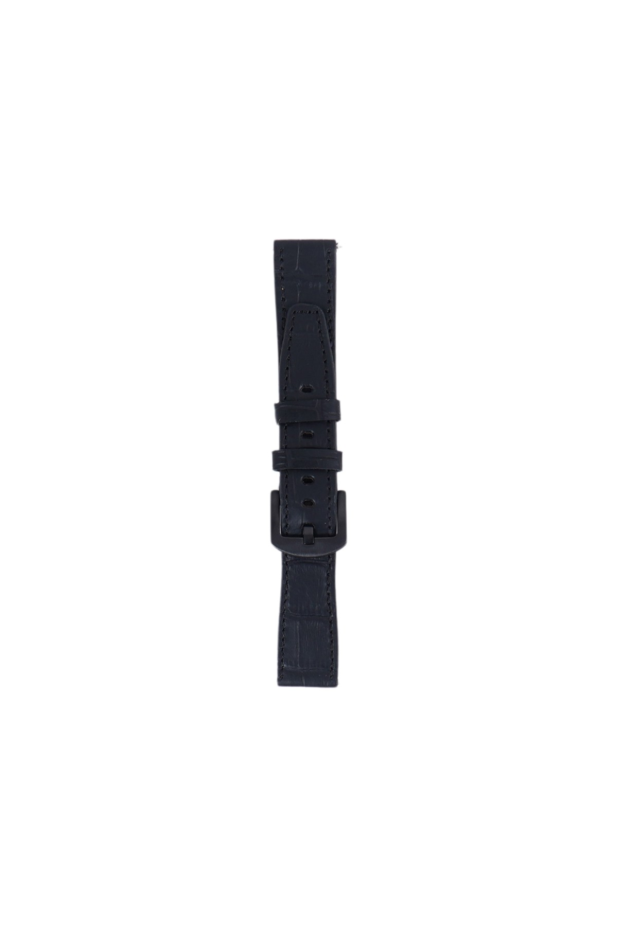 Fro LW38-43 20 mm Hakiki Deri Kroko Siyah Kordon Siyah Toka
