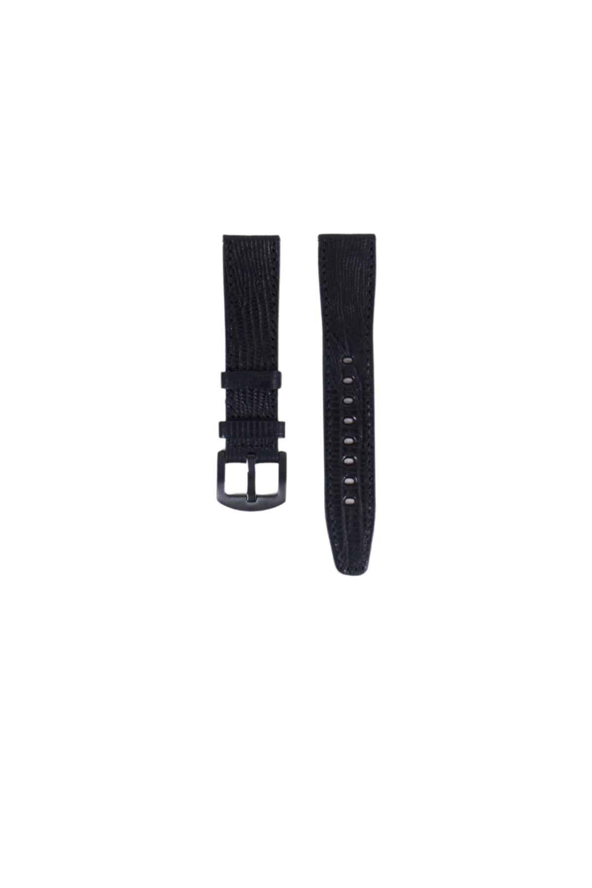 Fro LW38-43 20 mm Hakiki Deri İguana Siyah Kordon Siyah Toka