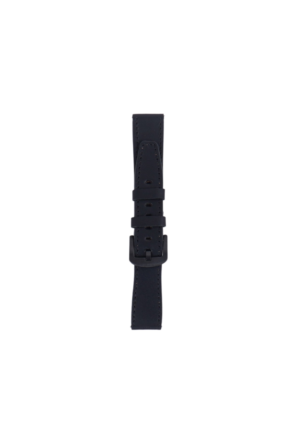 Fro LW38-43 20 mm Hakiki Deri Düz Siyah Kordon Siyah Toka