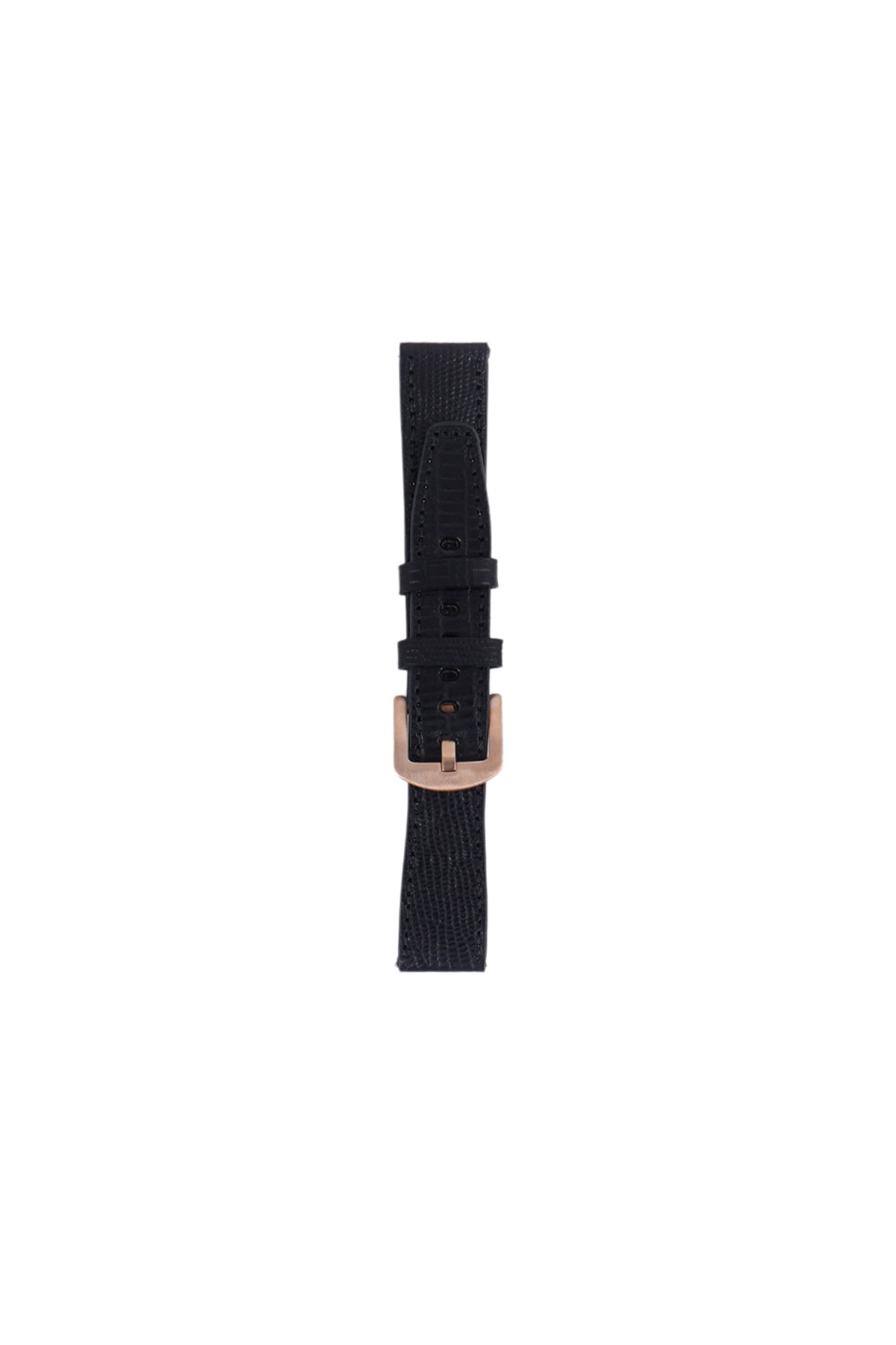 Fro LW38-43 20 mm Hakiki Deri İguana Siyah Kordon Gold Toka