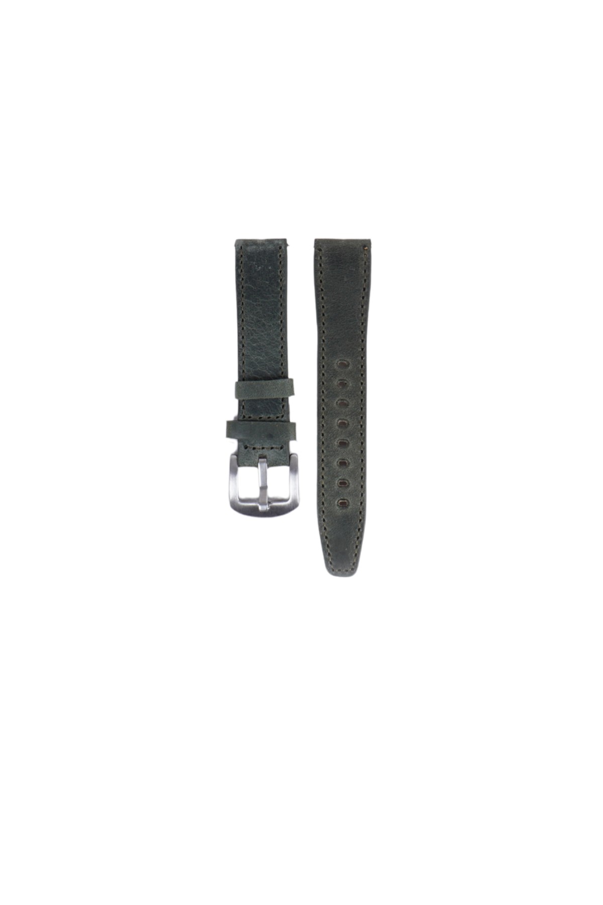 Fro LW38-43 20 mm Hakiki Deri Spor Yeşil Kordon Silver Toka