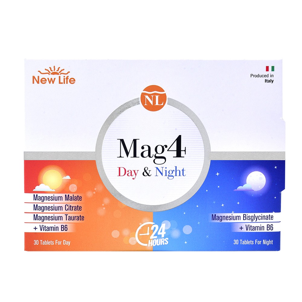 New Life Mag4 Day Night - 60 Tablets