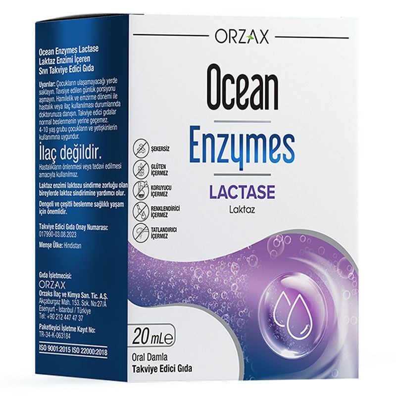 Orzax Ocean Enzymes Lactase Drops 20 ml