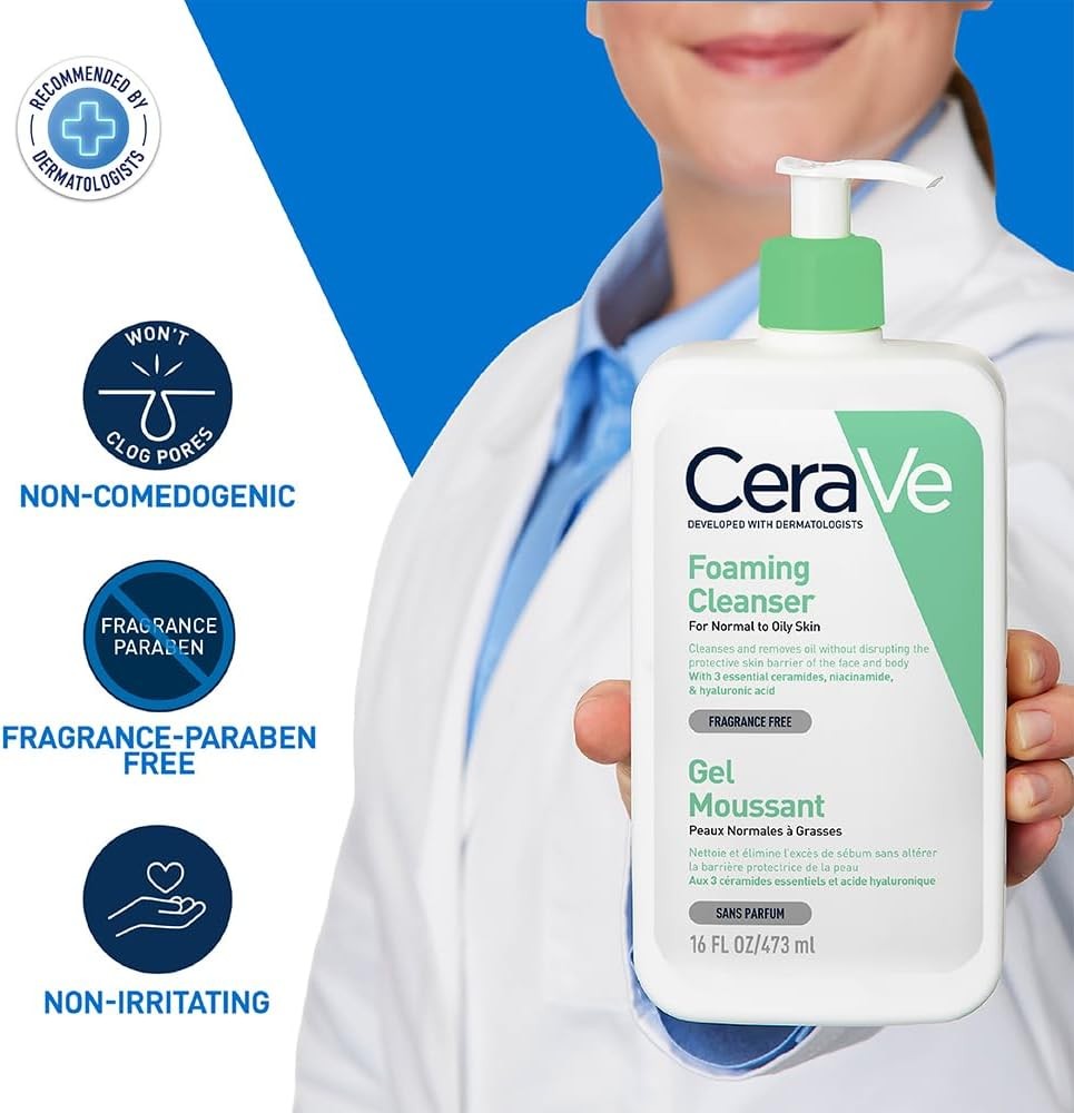 CeraVe Foaming Cleanser for Normal to Oily Skin 473 ml