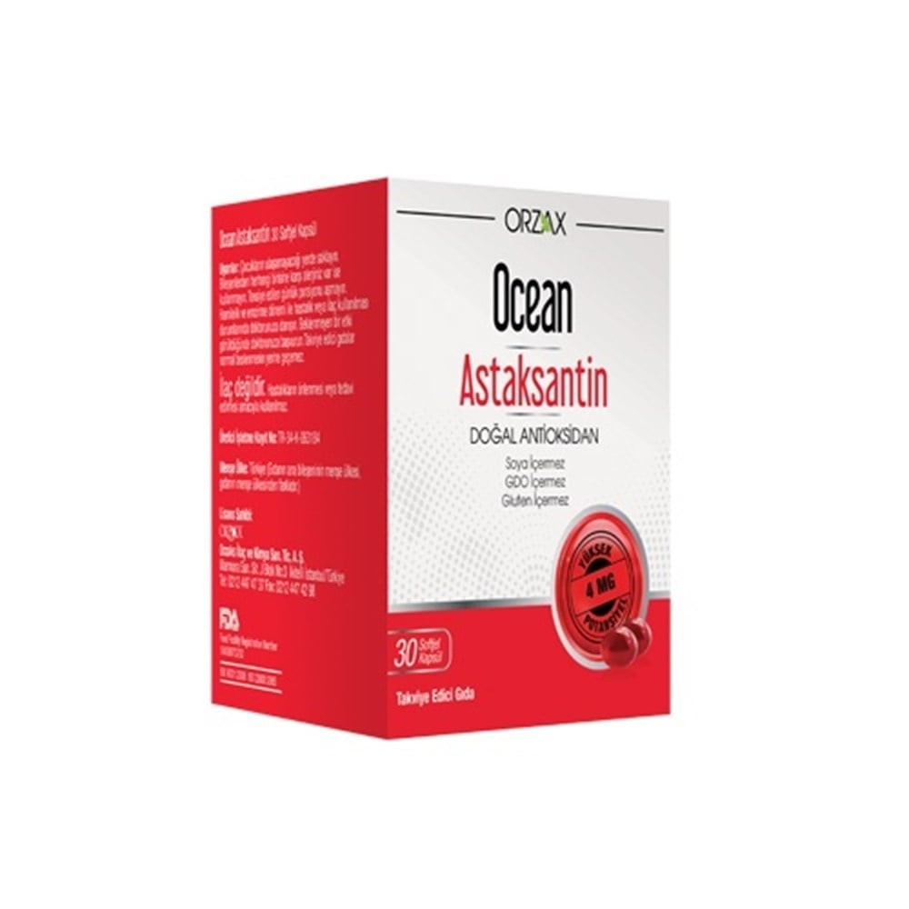 Orzax Ocean Astaxanthin 30 Capsules