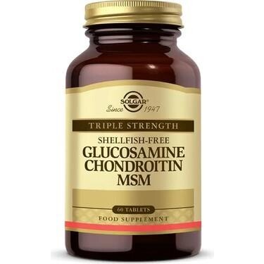 Solgar Glucosamine Chondroitin MSM 60 Tablets