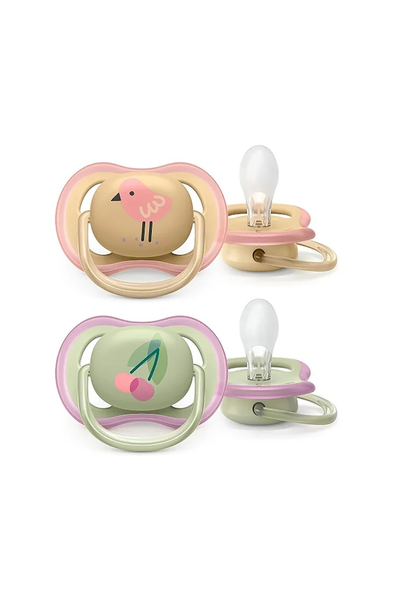 Philips Avent Ultra Air Pacifier 0-6 Months 2-Pack for Girls