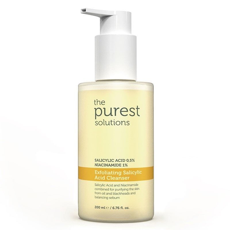 The Purest Solutions Exfoliating Salicylic Acid Cleanser 0.5% Salicylic Acid, 1% Niacinamide 200 ml