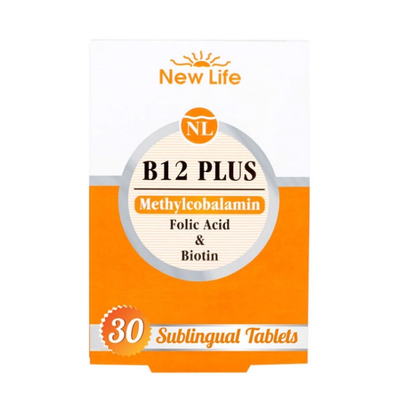 New Life B12 Plus - Dietary Supplement with Folic Acid and Biotin (30 Tablets)