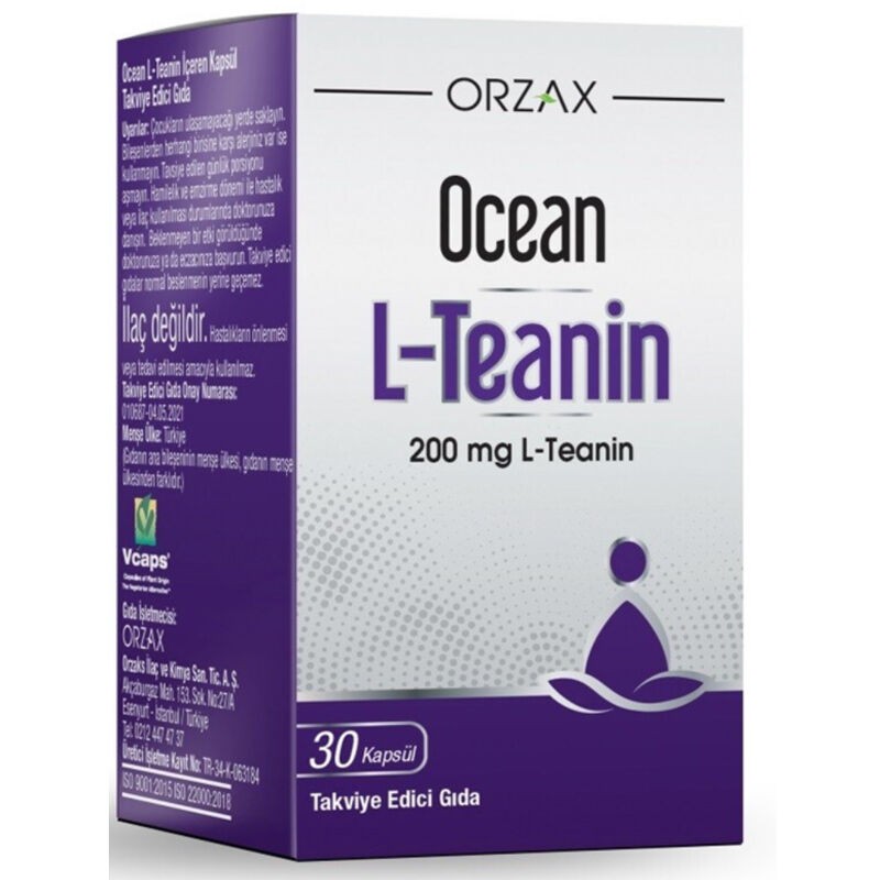 Orzax Ocean L-Theanine – 30 Capsules