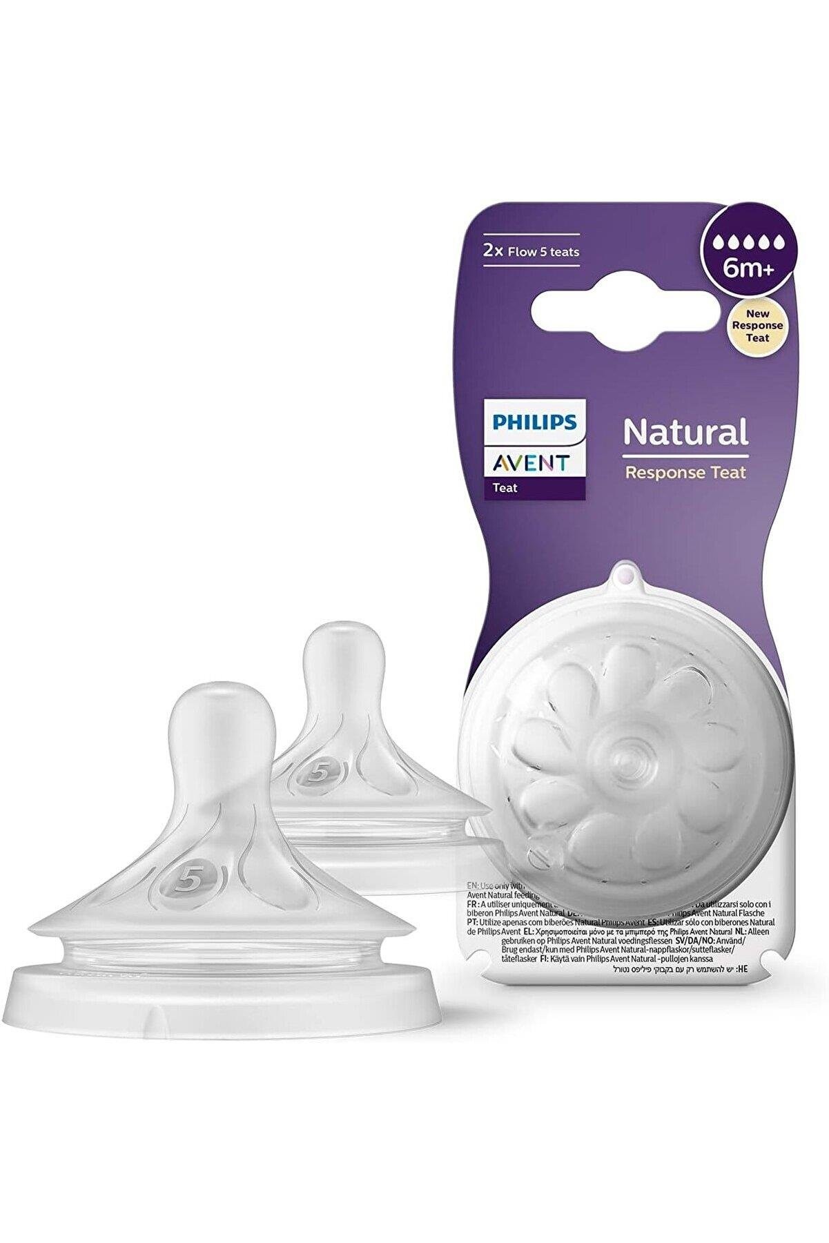 Philips Avent Natural Response 2-Pack Nipple, Size 5, 6 Months+