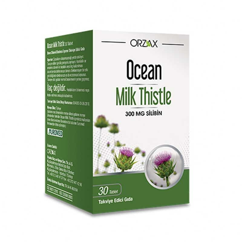 Orzax Ocean Milk Thistle 30 Tablets – Dietary Supplement