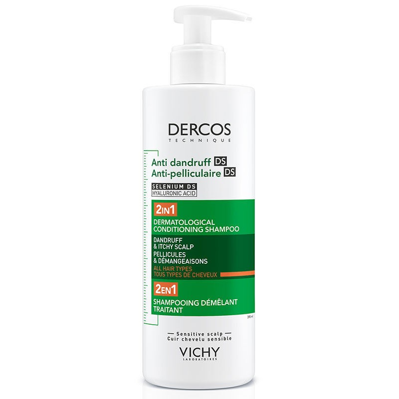 Vichy Dercos 2-in-1 Anti-Dandruff and Moisturizing Shampoo 390 ml