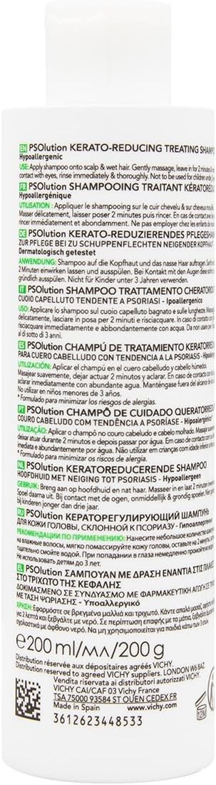 Vichy Dercos PSOlution Kerato-Reducing Treating Shampoo 200 ml