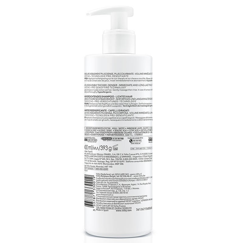 Vichy Dercos Neogenic Hair Thickening Shampoo 400 ml
